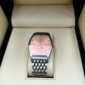 Vintage Burberry ladies watch. EUC box and original paperwork. Stainless band
